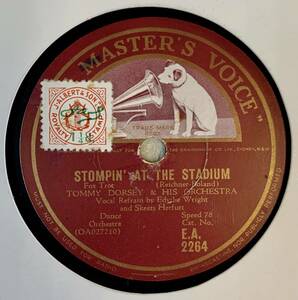 TOMMY DORSEY &amp; HIS ORCHESTRA /STOMPIN’AT THE STADIUM/LIGHTLY AND POLITELY (E.A.2264)　SP盤　78rpm 　JAZZ 《豪版》