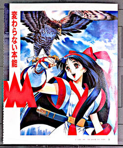 [Delivery Free]1994 SAMURAI SPIRITS(Nacoruru)Game Magazine Cutout(Nobuteru Yuuki)サムライスピリッツ ナコルル 結城 信輝[tag8808]