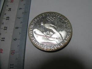 1964年 インスブルック オリンピック オーストリア 50シリング 50Schilling プルーフ銀貨 シルバーコイン 