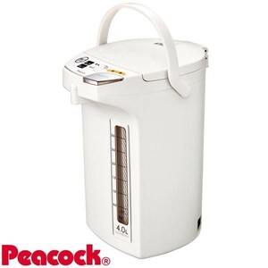 Peacock　ピーコック魔法瓶　電動給湯ポット(4.0L)　WMJ-40　ホワイト(W)(a-1018622)