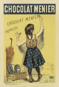 フランスデザイン　クラッシック アート ポスター　ヨーロピアンアート　シート　B4サイズ　「 Chocolate Menier （ショコラムニエ）」