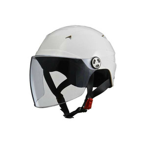 リード工業 SERIO 開閉シールド付きハーフヘルメット ホワイト RE-40(a-1230773)