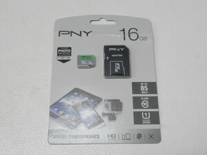 ◆PNY アダプター micro SD HC I 16GB/未使用品
