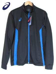 ◆新品タグ付　asics アシックス トレーニングジャケット siz.XL ビックサイズ　BLK D1　DRY オリンピック パラリンピック サプライ