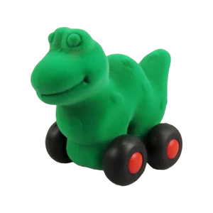 アニウィリーズ ( 恐竜 ) Rubbabu Aniwheelies 動物 アニマル ミニカー フワフワ 車 乗り物 おもちゃ ベビー キッズ かわいい 柔らか 安全