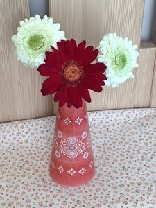 北欧調　フラワーベース　花瓶　花器　フラワー　赤
