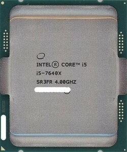 【中古】Core i5 7640X 4.0GHz 6M LGA2066 112W SR3FR