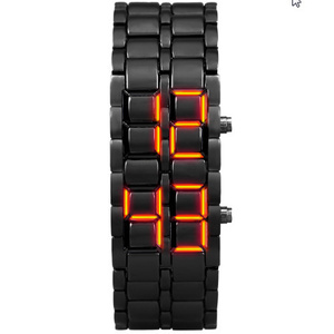 即決!新品$青少年スポーツ腕時計　防水　電子第二世代バイナリ LED デジタルメンズ腕時計　合金リストストラップ時計　