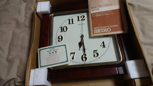 訳ありジャンク品即決　ストック品 SEIKO　QE630B 保管品　セイコークォーツ 　昭和レトロ壁掛け時計
