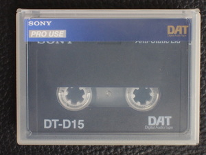 デジタル音声記録用磁気テープ SONY ソニー PRO USE プロユース DAT ダット ディー・エー・ティー Digital Audio Tape DT-15 管理No.13229