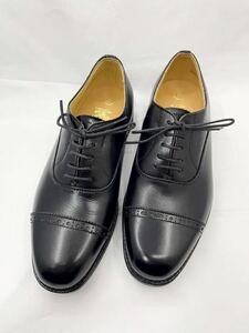 バーバリー　ビジネスシューズ　ストレートチップ　ブラック　未使用品　24EEEE 革靴　メンズ　内羽