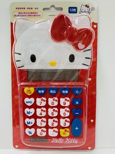 サンリオ Sanrio ハローキティ フェイス形キー電卓 KTダイカットキー電卓 Hello Kitty 　30847　