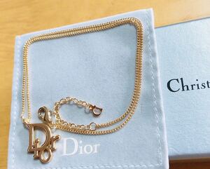 Christian Dior ディオール ネックレス ゴールド ロゴ 