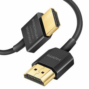 【Premium HDMI 認証品】DIGIFORCE HDMI ケーブル 超スリム 4K 60Hz プレミアム ハイスピード 2