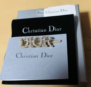 Christian Dior ディオール ヘアピン ゴールド アンティーク ストーン 