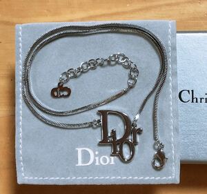 Christian Dior ディオール ネックレス シルバー ロゴ