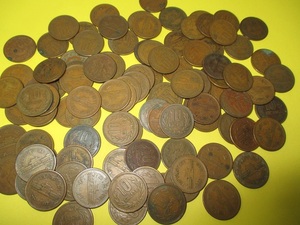 10円青銅貨《昭和29年》　100枚　　並品～普通品－