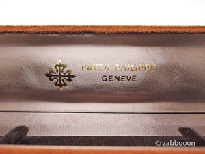 パテックフィリップ純正 SWISS ヴィンテージ スエード革 時計ケース 箱 ボックス ディスプレイ Patek Philippe box 1970年代前後