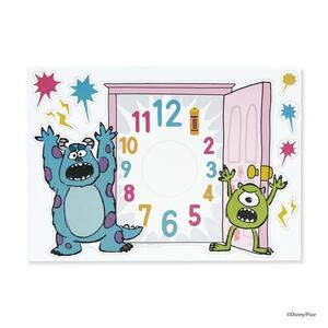 ☆ 04モンスターズ・インク ウォールクロック ステッカー 通販 ディズニー グッズ 壁掛け時計 時計 クロック キャラクター ミッキー ミニ