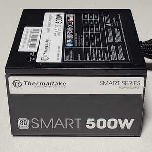Thermaltake SMART(SPD-0500P) 500W 80PLUS STANDARD認証 ATX電源ユニット 動作確認済み フルモジュラー PCパーツ