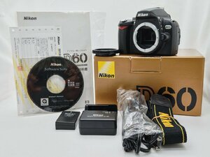 【中古】Nikon D60 箱 電池 充電器 付 美品 ニコン