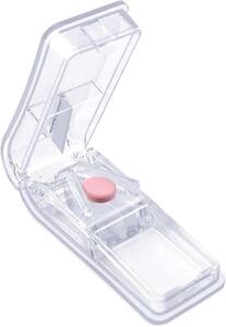 クリア Opret 薬カッター ピルカッター 錠剤カッター 半割 切りやすい 携帯用 薬 カッター クリア
