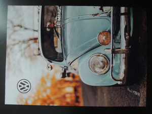 A4 額付き ポスター VW ビートル フォルクスワーゲン Volkswagen Beetle poster フォトフレーム 額装済み 