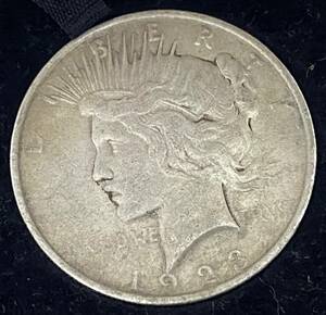 アメリカ ピースダラー　1ドル銀貨　sv900 1923年 26.7g