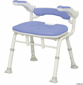 ブルー 骨盤サポートタイプ シャワーチェア ◎ 介護 椅子 お風呂 バスチェア 入浴補助 ◎ 高齢者 身体障害者 妊婦 シニア 安心 安定感 快適