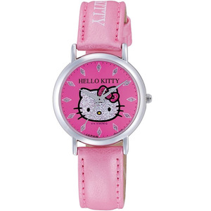 シチズン 腕時計 ハローキティ 防水 革ベルト 日本製 0009N002 ピンク 4966006059168/送料無料