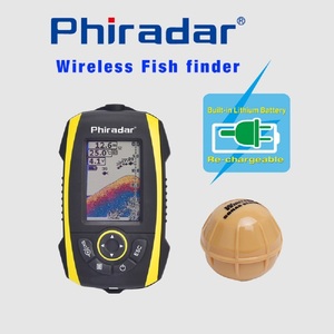Fish finder カラーLED 防水 無線 フィッシュファインダー 魚釣り ソナー 魚群探知機 日本語表示対応 FF288W