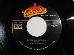 Artie Shaw Begin The Beguine / My Heart Belongs to Daddy Collectables US COL 3847 200932 JAZZ ジャズ レコード 7インチ 45