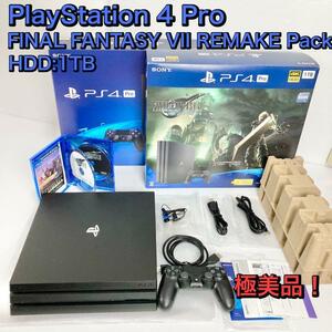 極美品　PlayStation 4 Pro FF7 REMAKE Pack 1TB　動作品　フルセット