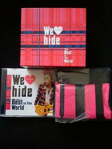 We Love hide 初回限定盤　ベストアルバム　Tシャツ付き シリアルナンバー入りスペシャルBOX 　X JAPAN　即決　ROCKET DIVE TELL ME DICE