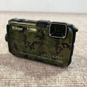 Nikon ニコン COOLPIX AW100 クールピクス デジタルカメラ デジカメ コンパクトデジタルカメラ 迷彩 現状品