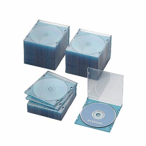 まとめ得 エレコム　Blu-ray/DVD/CDケース(スリム/PS/1枚収納)　CCD-JSCS50CBU ｘ [2組](l-4953103400207-m)