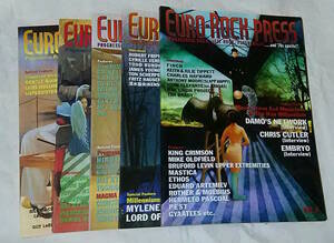 ５冊セット　Euro Rock Press Vol. 4, 5, 6, 7, 8 送料無料 ユーロ・ロック・プレス