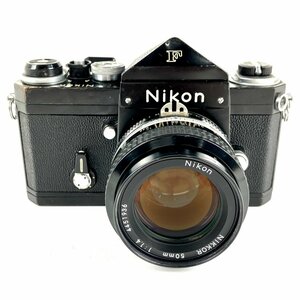 ニコン Nikon F アイレベル ブラック + Ai NIKKOR 50mm F1.4 [ジャンク品] フィルム マニュアルフォーカス 一眼レフカメラ 【中古】