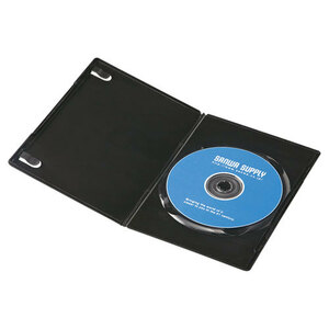 サンワサプライ スリムDVDトールケース(1枚収納・30枚セット・ブラック) DVD-TU1-30BKN(l-4969887314722)