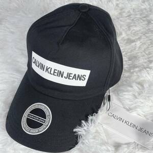 CALVIN KLEIN JEANS カルバンクラインジーンズ キャップ 帽子 ロゴ ブラック