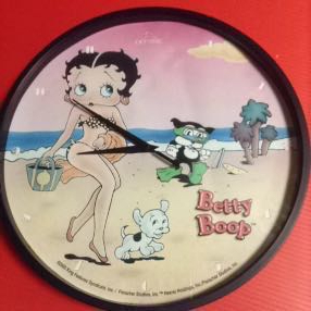ベティーちゃん Betty Boop 掛け時計 size 直径約30.5㎝ 単三乾電池1本使用(別売) 時計 希少品 アメコミ