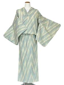 夏着物 着物 きもの 小紋 紬 単衣 単衣着物 カジュアル着物 リサイクル着物 kimono 中古 仕立て上がり 身丈154cm 裄丈63.5cm