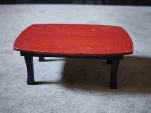 昭和レトロ小さな小さな折り畳みテーブル ちゃぶ台 1950年代　古録展 送料別 Cサイズ　中古 品番F38161