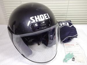 SHOEI J-MAX ジェットヘルメット 紺色ガンメタ系 59-60cm