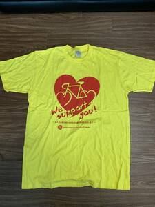 東北復興支援　日本プロサイクリスト連合「we support you!」　Tシャツ　サイズ　未使用にに近い