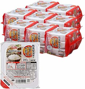 アイリスオーヤマ パックご飯 180g x 24 個 国産米 100% 低温製法米 非常食 米 レトルト
