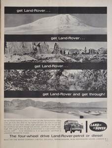 稀少！1961年ランドローバー広告/Land Rover/四駆/英国車/旧車/E