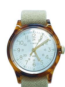 TIMEX◆クォーツ腕時計/アナログ/-/WHT/BEG/TW2T96100VK/オリジナルキャンパー/