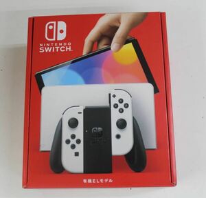新品未開封品Nintendo Switch（有機ELモデル） Joy-Con(L)/(R) ホワイト　購入店印無