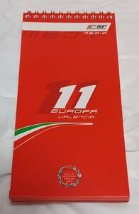 F1 フェラーリ　メディアノート　2008　VALENCIA